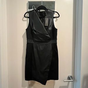 BCBG Faux Leather Dress NWT